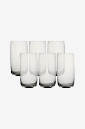 Hermia - Glassæt (6 dele) Liya - Grå - Drikkeglas - Fra Homeroom