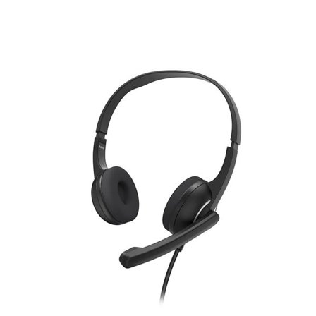 Hama HS-P150 V2 On-Ear Office Headset med 3,5 mm-stik - Svart