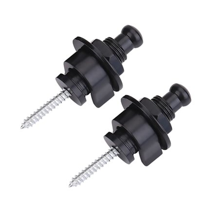 2st Slitstarka Metall Gitarr Anti-Sladd Remlås Ersättningsdel Svart Elgitarr