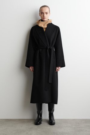 COS Women's Chaleco Abierto De Punto De Lana Y Cashmere in Beige