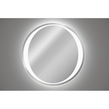 Pyöreä LED-peili, jossa soikea valokehys D 80 cm - Aurélia - Kylpyhuonepeili