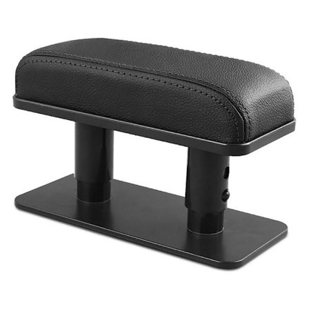 Auton kyynärnojan kyynärtuki Vasen Oikea Keskellä Säädettävä Laatikko Oven Tehostin Tyyny Musta + Musta Linja