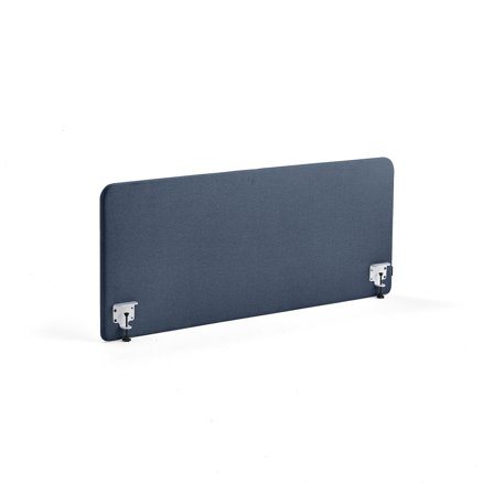 Tischteiler ZONE, inkl. weiße Beschläge, 1600 x 650 x 36 mm, Stoff Hush, marineblau