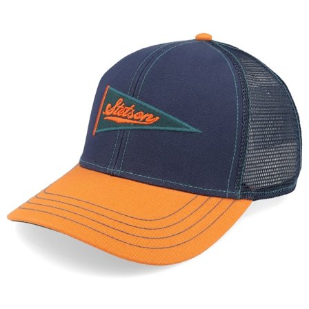 Stetson - Ble trucker Czapka Z Daszkiem - Baseball Cap Flag Red Navy/Orange Trucker @ Hatstore