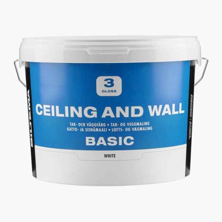 Biltema - Tak- og veggmaling helmatt 10 liter