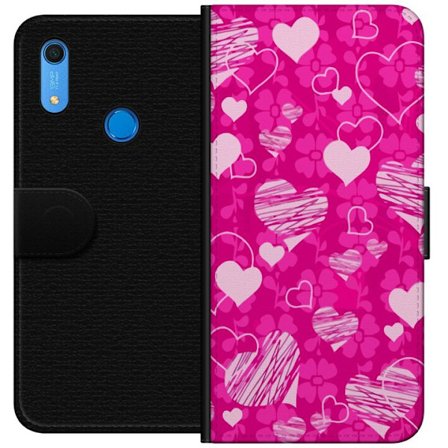 Kompatibelt Lommeboketui til Huawei Huawei Y6s (2019) PopHjerteMønster