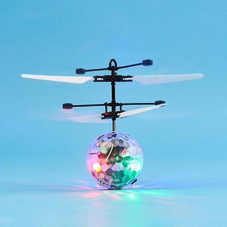 Håndflygende Ufo Krystallkule Led Induksjonskontroll Hoverleke Helikopter db
