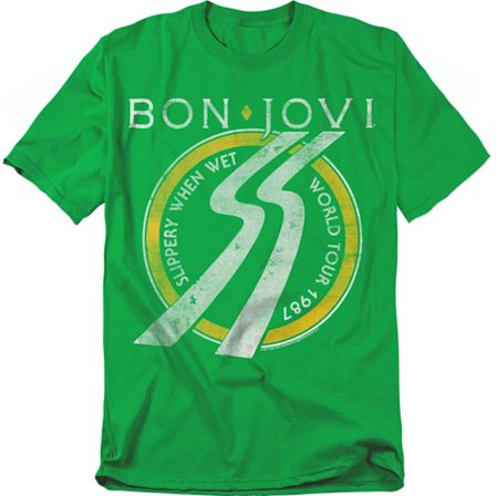 Bon Jovi Unisex Vuxen Slippery When Wet Turnédatum T-Shirt L Ke
