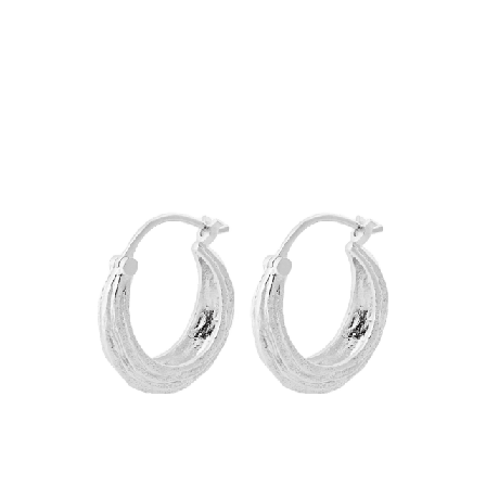Pernille Corydon Small Coastline Earrings Örhängen Dam Silver ONESIZE