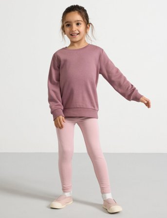 Lindex Leggings Basic Brushed Inside - Pink - 104