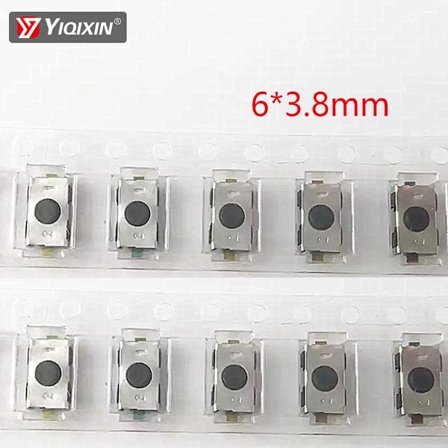 2 stk./parti Bil Fjernbetjening Nøgle Touch Kontakter Knapper Touch Nøgle Komponent Pakke Til Peugeot Citroen Opel Størrelse 6*3.8mm