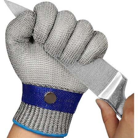 Skærebestandig handske niveau 9 Skærehandske i rustfrit ståltrådsnet S