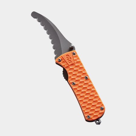 Rettungsmesser Gill Personal Rescue Knife Orange, 165/95 mm, Kunststoff / titangebürsteter Edelstahl 420 - Boot