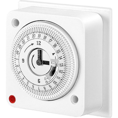 Immersionsvarmer Timer, 24 Timers Energibesparende Timerkontakt, 16a/3680w Indbygget