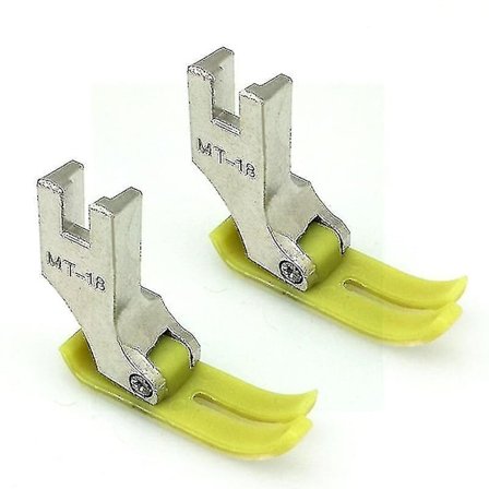 2 stk. Nye Non-Stick Læder Trykfod Mt-18 Hjem Industri Symaskine Trykfod Symaskine Tilbehør 5bb5025