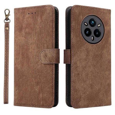 For Realme 14 Pro 5G Wallet Etui RFID Blokerende PU Læder Cover Visningsstativ - Grøn [DB]