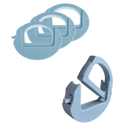 Kraftige Matposeklyper, 4-pakning Gjenbrukbare Forseglingsklyper for Potetgullposer, Brød, Snacks og Oppbevaring av Dyrefôr, Kjøkken- og 