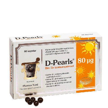 Pharma Nord D-Pearls 80 μg (3200 IE) 80 kapslar