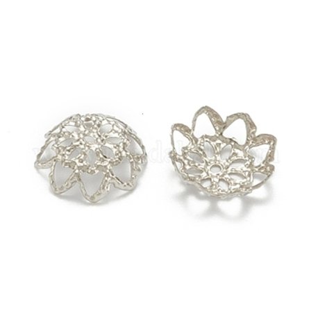 Drygt 50 st.Nickelfria Silverpläterade pärlhattar Ø 10 mm.