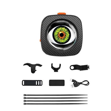 Programmerbar Cykel Baklampa Snabb Installation Dynamisk LED Cykel Baklampa Djävulsögon Cykel Bakljus Tålig