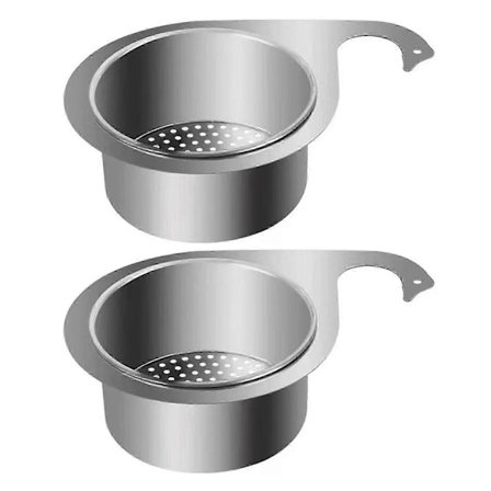 Rostfritt Stål Svan-Diskho Sil Korg Filtrerbar Diskhohållare Organisatör för Köksanvändning