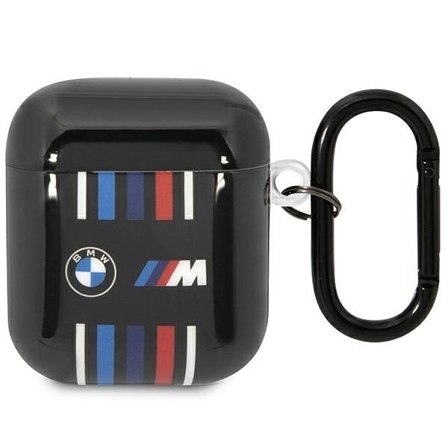 BMW BMA222SWTK AirPods 1/2-deksel svart/svart Flere fargede linjer