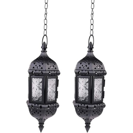2 stk. hængende lysestage lanterne marokkansk lysekrone