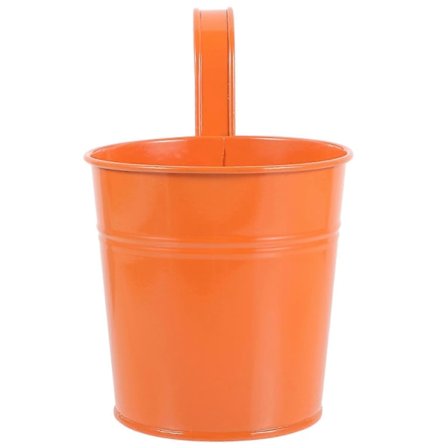 Blomma Hängande Hink Hängande Järnhink Balkongdekoration för Rumsdekor 10x10x8 Cm Förvaringsbehållare 1st