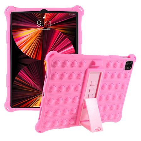 iPad Pro 11 2nd Gen (2020) Pop It Fidget -kuori, vaaleanpunainen