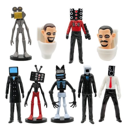 Toalett Man Övervakning Man Handgjord prydnad Snygg skrivbordshantverk Dekoration för vardagsrummet Hem