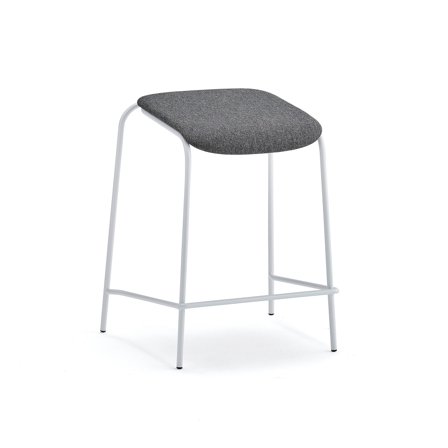 Hocker ATTEND, weiß/anthrazit