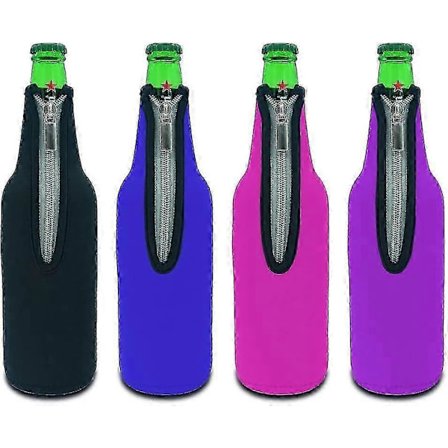 4-pack 50 cl (500 ml) Neoprenisolerad Hopfällbar Ölflaskkylare