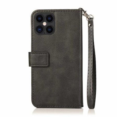 Kotelo Samsung NOTE 9 musta Vetoketjullinen nahka monitoimisella korttipaikalla