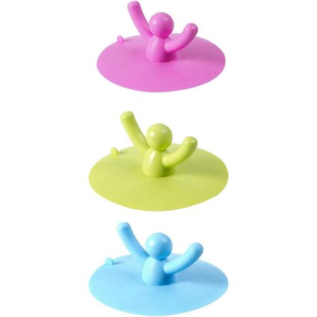 3 stk. Universal silikonestop til vask, bruser, badekar, køkken