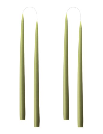 Hand Dipped Candles, 4 Pack Green Kunstindustrien