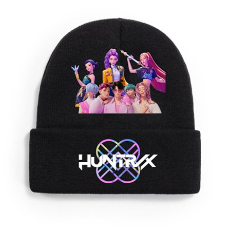 HUNTRX Group Strikkelue - Vinterlue med karaktertrykk, Fan-tema tilbehørsgave