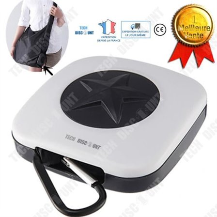 Bærbar taske - TD - Foldsammen - Vandtæt - Let - Sort og hvid