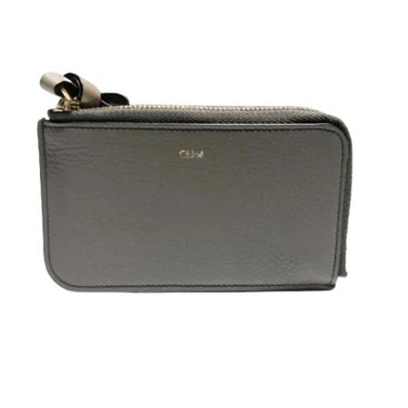 Chloé Pre-owned Pre-owned Leather wallets Grå, unisex Vintage Accessories, Størrelse: ONE Size