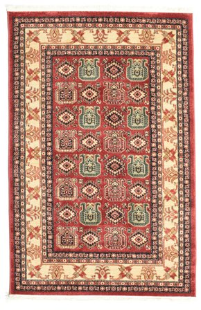 Kazak Simav 120X180 Klein Rot/Beige Teppich