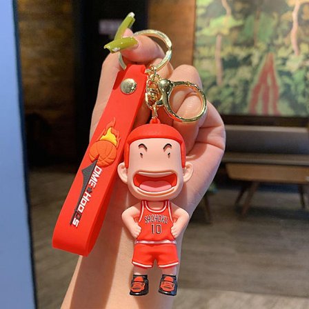 Dunk master nøglering rygsæk charm sød tegneserie basketball nøglering dreng fødselsdagsgave