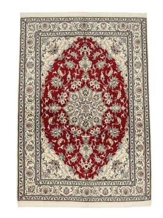 Handgeknoopt Perzisch Nain Vloerkleed 165X235