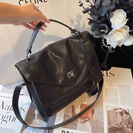 High-end uformell håndveske, damehåndveske, stor kapasitet, fasjonabel retrostil, enkelt skulder/crossbody-veske