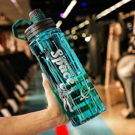 2 Liters Sportsvattenflaskor Transparent Plast Vattenkopp BPA-fri Vattenflaska Portabel Utomhus