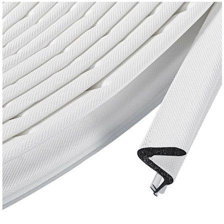 Dörrtätningslist Fönster Not Ljudisolerande List 18 Meter Vit