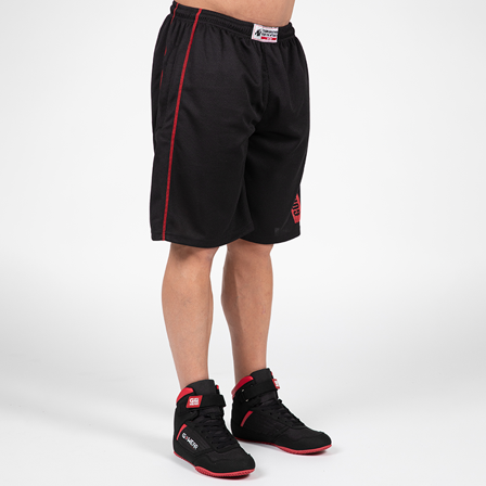 Gorilla Wear Wallace Mesh Shorts, Black/Red