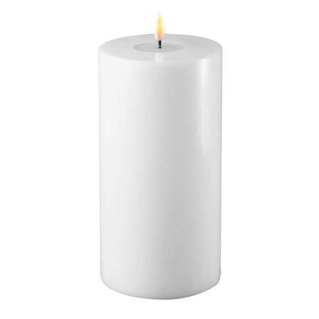 Deluxe Homeart Real Flame LED-lys Hvit_10x10cm