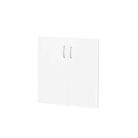 Cabinet doors FLEXUS, 2 shelf height, H 810 mm, white