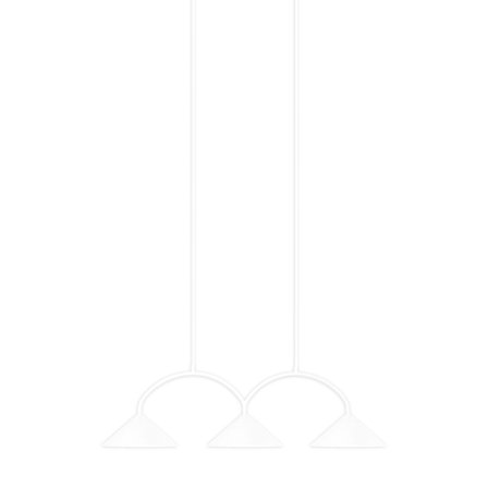 Globen lighting Curve 3 pendel lampe, hvid | KitchenOne