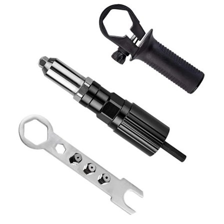 Popnitte tang - Popnitte tang adaptersæt - Popnitte tang til boremaskine - Nitte - Nitte håndværktøj - Nitte boremaskine tilbehør - 17.5*3