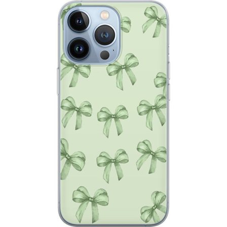 Kompatibelt Mobildeksel til Apple iPhone 13 Pro Grønn båndmønster søtt pastellbue-design estetisk søt gave sømløs tapet mykt minimalt bakgrunn jenteak